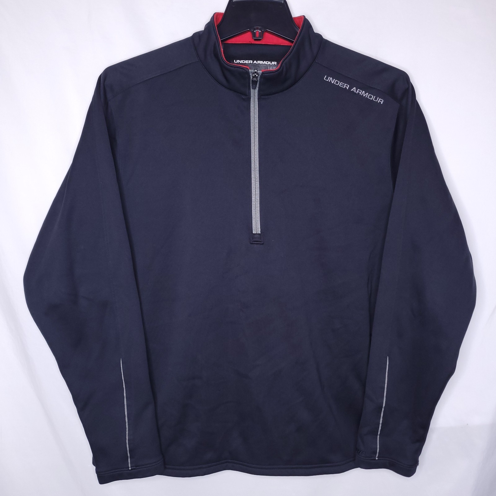 Under Armour Storm Jacket Mens Large Black Fleece 1/4 Zip