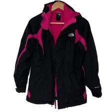Good condition- The North Face Black and Pink Jacket big Girls Sz XL 18