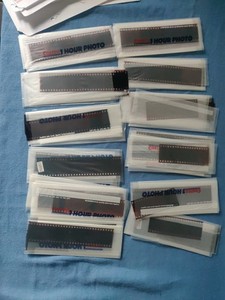 12 - Negative Holder strips for 35mm color negatives, Random Travel negatives