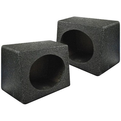 QPOWER QBTW6X9 UNIVERSAL SINGLE 6''x9'' WEDGE SPEAKER BED LINED ENCLOSURE PAIR
