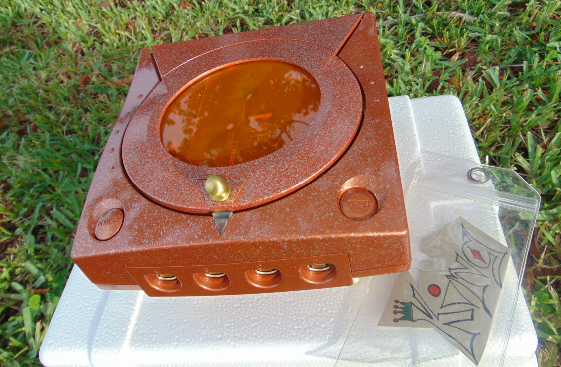 💙 SEGA Dreamcast HKT-3020 Home Console  💥 ORANGE 💥  Custom🌟WINDOW EDITION✨