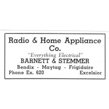 Pubblicità rivista radio ed elettrodomestico Barnett & Stemmer Excelsior MN 1940 AF1-SS5