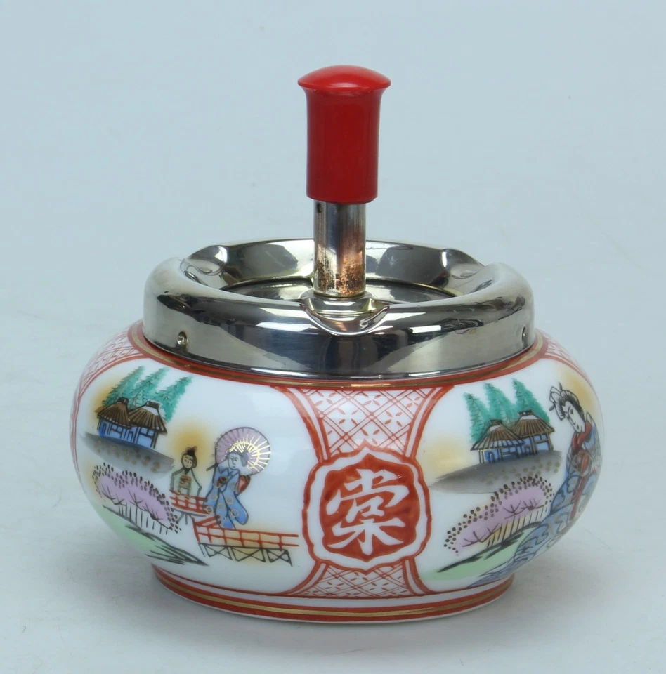Ancien cendrier Japonais porcelaine (Réf#S-029) - Photo 4/4