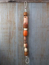 10 Old Fish Net Floats 46 Inches Long Fishing Buoys Bouys Tiki Hut Bar  (SF125)