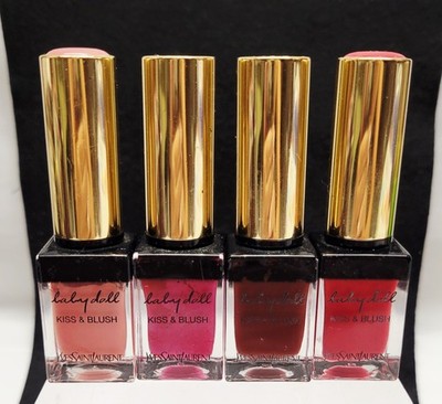 Yves Saint Laurent Baby Doll Kiss & Blush - Lot of four colors #1, 11, 6 and 8