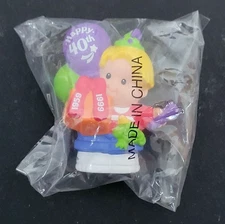 Fisher-Price Little People Happy 40th Birthday Eddie Anniversary Figure NEW