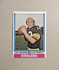 1974 Topps  Terry Bradshaw #470 Vintage HOF Steelers Football Card Near Mint