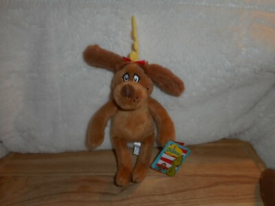 DR. SEUSS HOW THE GRINCH STOLE CHRISTMAS 9  PLUSH MAX DOG DOLL NEW