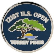 2021 US Open Torrey Pines -Flat- Royal Blue Logo Golf BALL MARKER