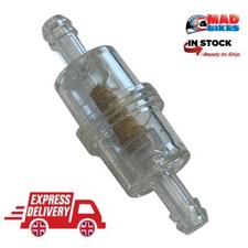 Universal Inline Motorcycle Copper Core Fuel Filter 6mm. MX, Motorcross
