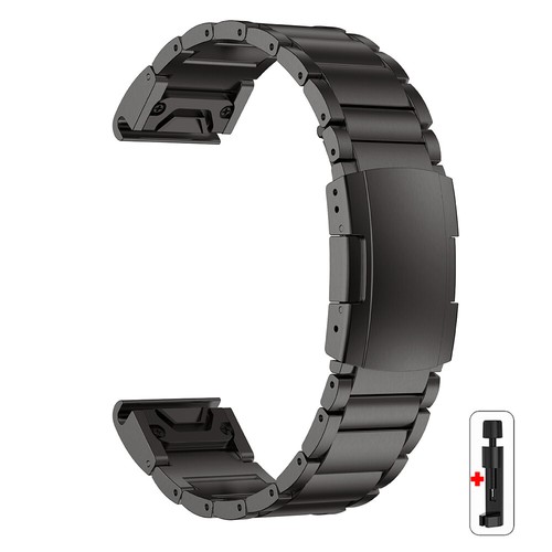 Bracelet de montre en titane Quick Fit 22 mm pour Garmin Fenix 8 7 Pro 6 Approach S62 - Photo 15 sur 22