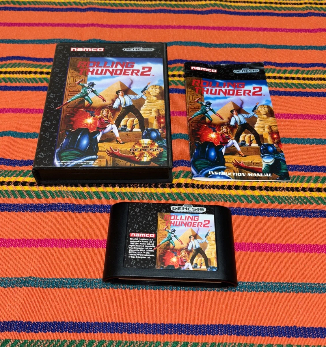 Rolling Thunder 2 Sur Megadrive - Version US Complète - 1ère édition Namco - NTSC