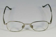 Fossil DENNIS Matte Silver Metal Eyeglass Frames Designer Style Rx Eyewear