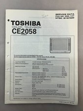 Toshiba CE2058 Original Service Manual Free Shipping
