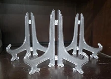 Lot 3 Plastic Plate 6.5 Display Stand Picture Frame Easel Holder Qty 3