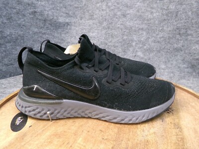 Nike Epic React Flyknit 2 Women Black Running Shoes Sneaker BQ8927-001 Size 10.5