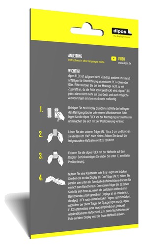 3x Screen Protector for Sharp Aquos R3 Protective Film covers 100% dipos Flex - Picture 4 of 5