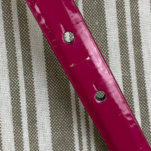 New York & Company Pink Belt Adjustable Silver Buckle Skinny Waist Cinch Size S - Picture 3 of 4