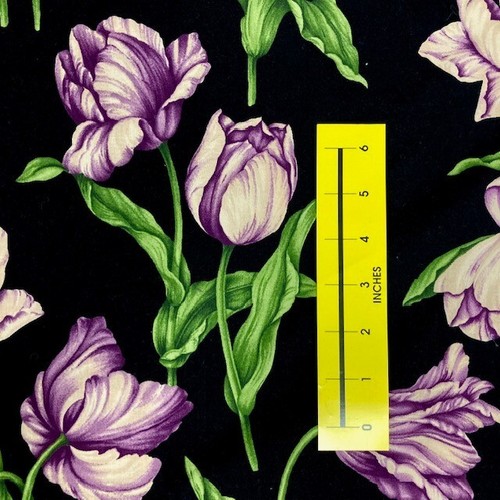 All over medium to large scale tulips JoAnn 100% Cotton fabric 2.25 yds to sew - Picture 12 of 12