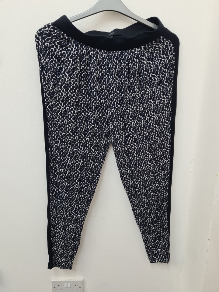 HAREEM  Trousers Womens Uk 10 Lightweight Harem Pants Ethnic Boho Summer Lounge
