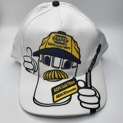 #ad #ad Vintage Napa Auto Parts Gold Filters Maximum Mascot Snapback Hat Cap New NOS $17.95