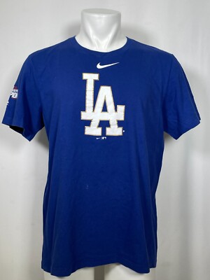 Los Angeles Dodgers MLB Nike 2020 World Series Gold Edition T-Shirt Men's LARGE