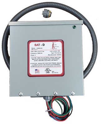 525VAC POWER FACTOR SAVER AND ENERGY SAVINGS KVAR UNIT 3400 With BREAKER