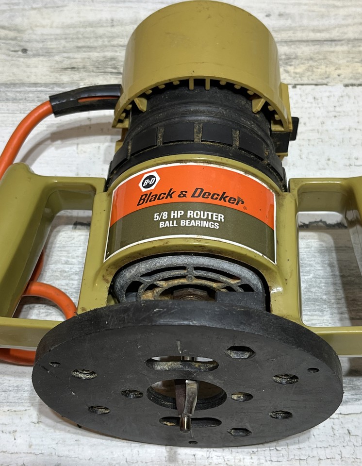 Vintage Black & Decker 5/8 HP Router Double Insulated 7600 Tested ...