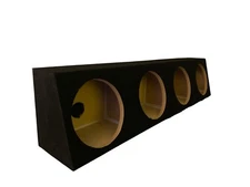 Sound Bar 8”  4-Hole  Sealed Truck Box Enclosure Box- Black