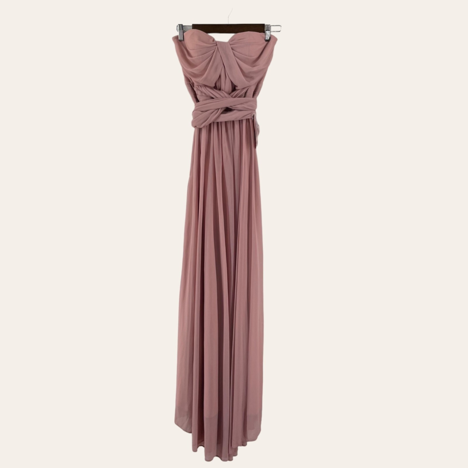 Birdy Grey Chicky Convertible Maxi Dress in Rose Quartz Pink Size Small