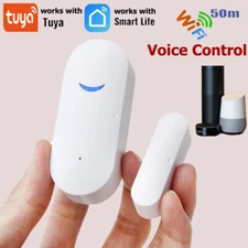WIFI Smart Window Door Magnetic Sensor Burglar Security Alarm For Google Alexa