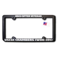 Uscg Cutter Veteran Uscgc Chambers (wde-391) License Frame Uscg Cutter Veteran Uscgc Chambers (wde-391) License Frame