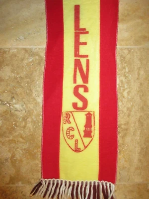Echarpe LENS vintage sang & or ancien collection supporter - Photo 1/2