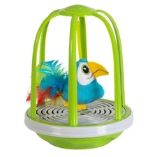 Quirky Kitty Electronic Bird Action Toy with Sound - Interactive Cat Toy