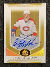 2020-21 SP Signature Edition Legends #121 Brian Engblom Gold Spectrum Foil Auto