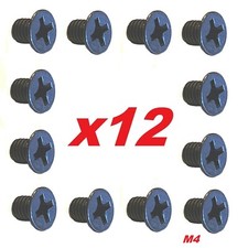 Honda CB750 - Black Tank Badge Screws - Pack of 12