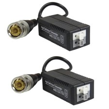 Pair 1CH HD Passive Video Balun Analog AHD, HD-CVI, HD-TVI, Push-In Terminal