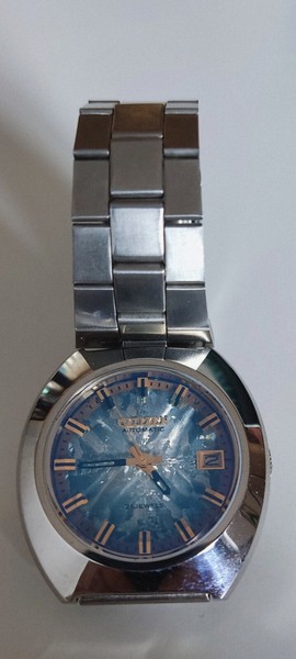 Reloj Citizen vintage automatico nos. Esfera especial, Cristal biselado. 21jewel