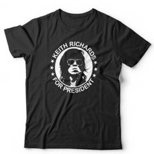 Keith Richards Tshirt For President Unisex & Kids Rock Funny Stones Guitar