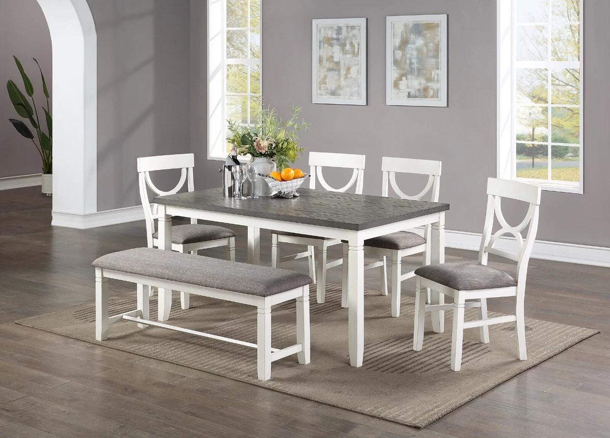 White dining bench seat hot sale