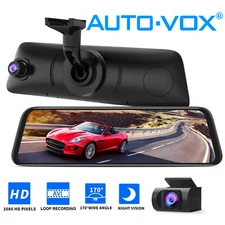 AUTO-VOX V5PRO 9.35'' OEM Rear View Mirror Camera 1080P Dual Dash Cam Anti-Glare