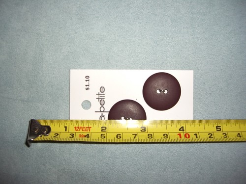 Blumenthal 3 Count ~ La Petite 2 2-Hole Sewing Buttons 1" 25mm New on Cards - Picture 5 of 5