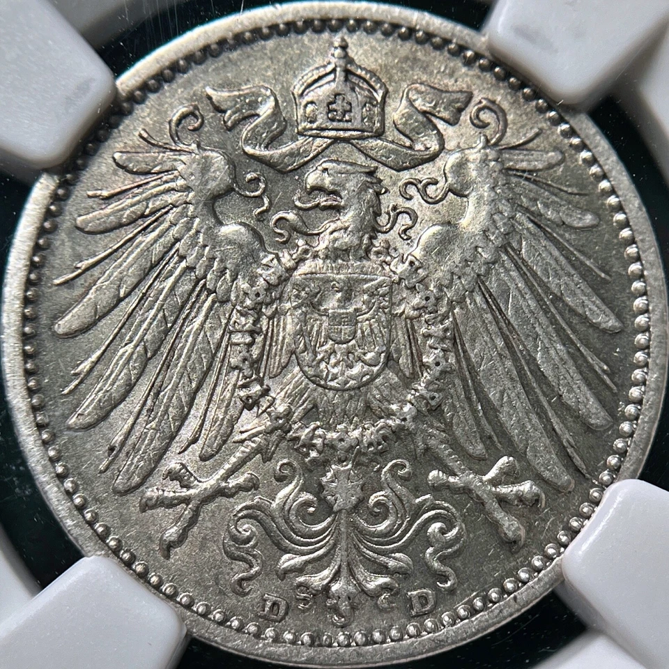 GERMANY. 1907, Mark, Silver, D - NGC MS62 - Wilhelm II, Munich - Image 4 of 4