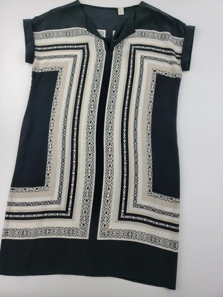 Vestido feminino 100% seda transparente manga curta chiffon transparente tamanho 4 Egito - Imagem 2 de 4