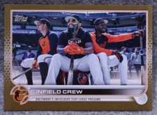 2022 Topps Update Infield Crew US312 Gold Parallel 0581/2022