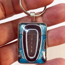 Vintage Edsel Grille Grille Emblem Badge Logo Photo 1" X  1.25" Keychain