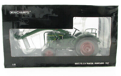 MINICHAMPS Deutz F2L 514 Traktor mit Frontlader 1957 in OVP MINICHAMPS Deutz F2L 514 Traktor mit Frontlader 1957 in OVP