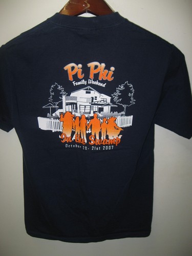 Pi Beta Phi University College Social Sorority Family Weekend 2007 T Shirt Small - 第 4/5 張圖片