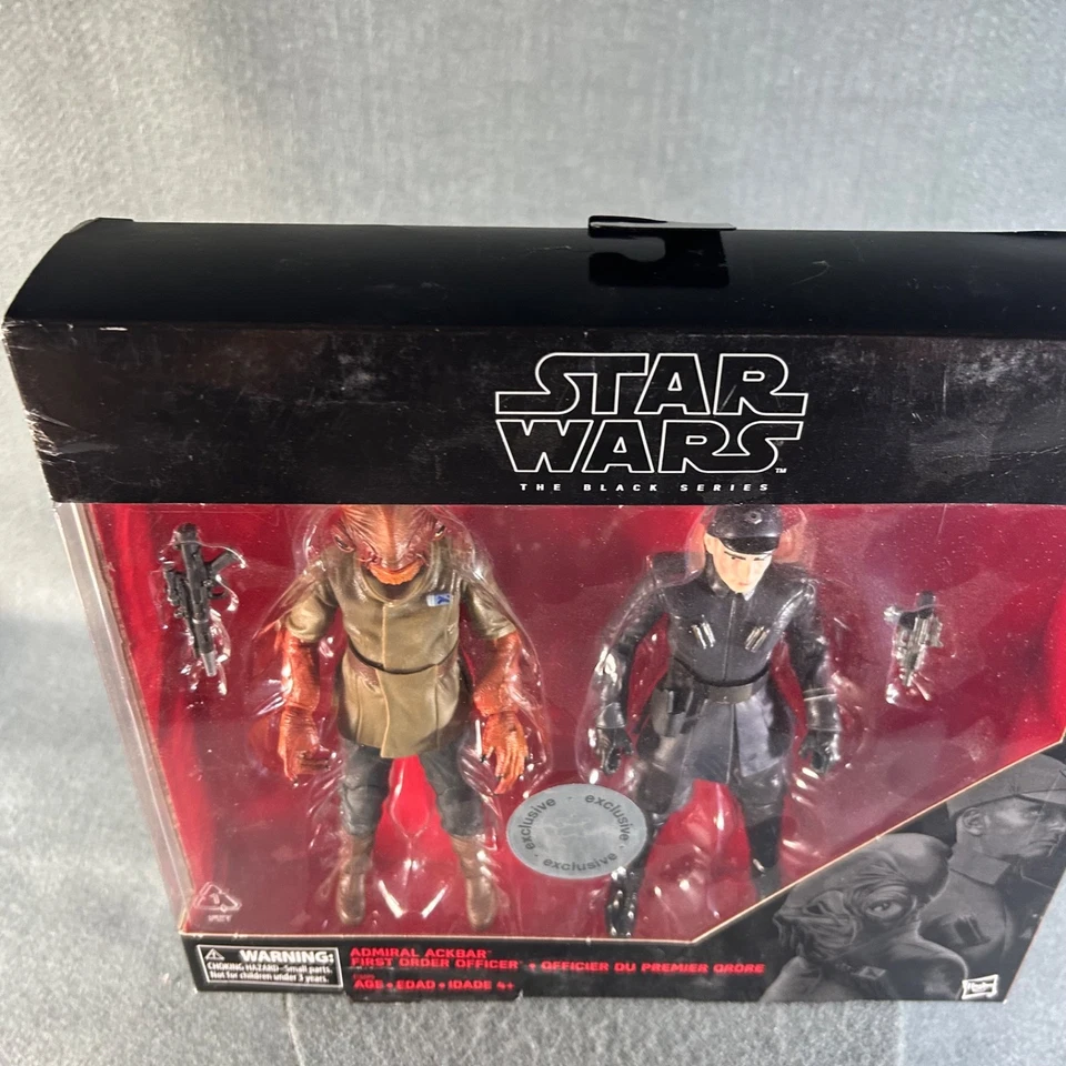 Star Wars Black Series Admiral Ackbar First Order Officer Figure Lot Toys R Us - Image 4 of 4