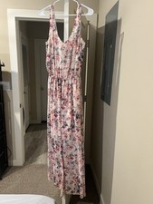 Show Me Your Mumu Women’s White Floral Kendall Maxi Sleeveless Dress Size Large